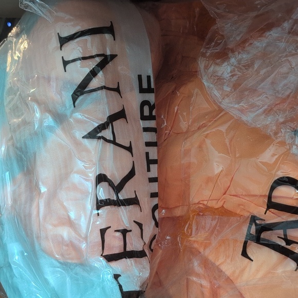 Terani Couture Vibrant Orange Long Sleeve Dress - Picture 3 of 3